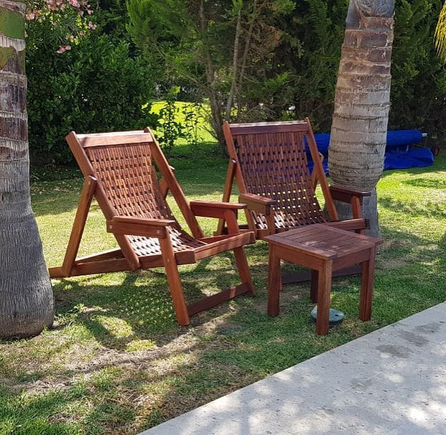 Sillones de madera tzalam